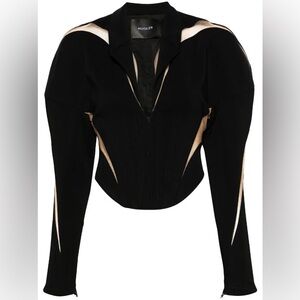 Mugler Spiral Illusion corset jacket, Size 36, FR 4 US, $3,041